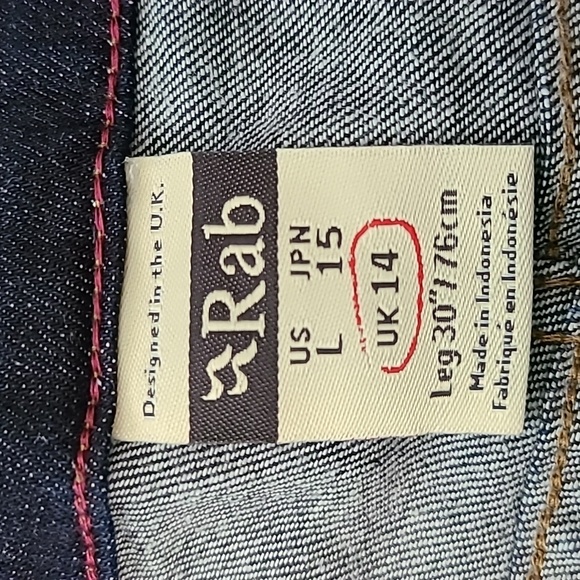 RAB Skinny Mid Rise JEANS NWT Size 14 - Picture 3 of 8